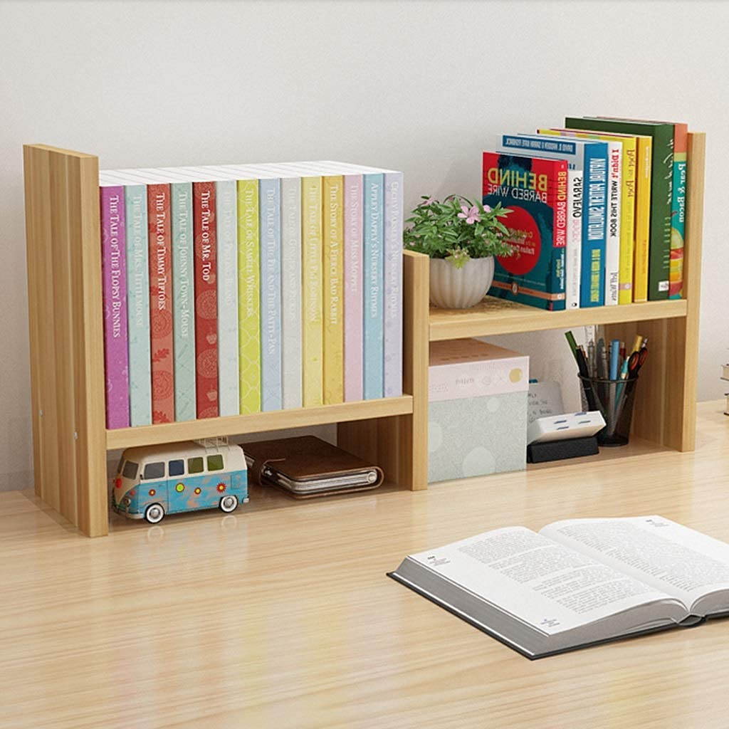 Amazon.co.jp: デスクトップ本棚拡張可能なカウンタートップ本棚事務